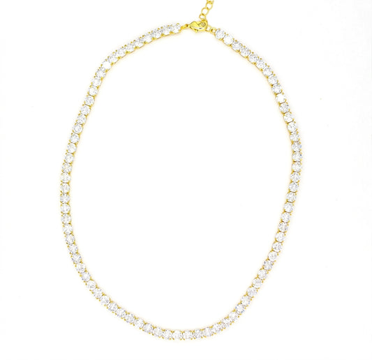 Didi Tennis Choker White Zirconia - Enhanced Studio Photo