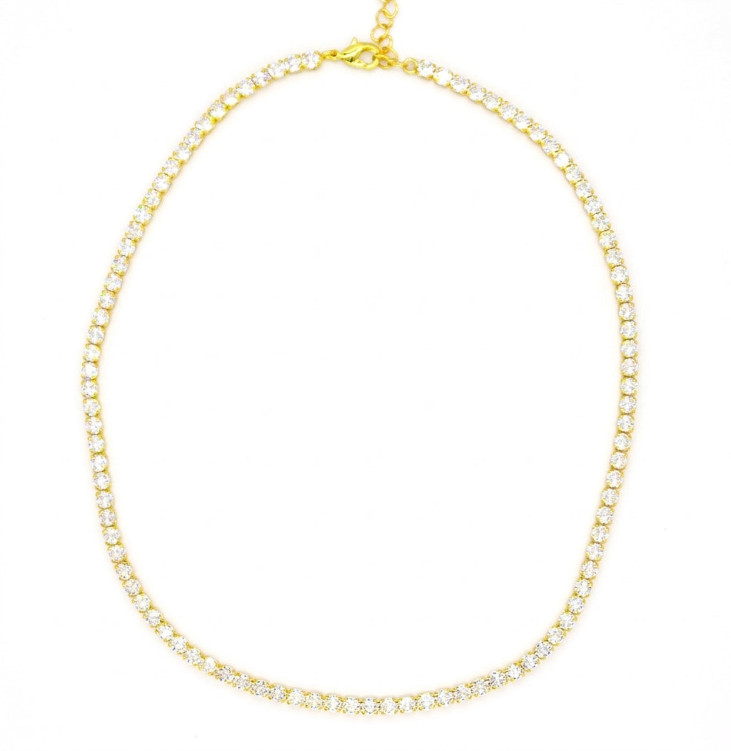 Didi Tennis Choker White Zirconia - Enhanced Studio Photo