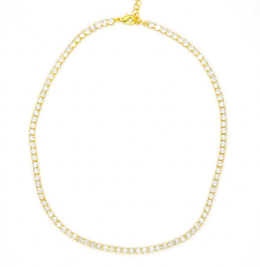 Didi Tennis Choker White Zirconia - Enhanced Studio Photo