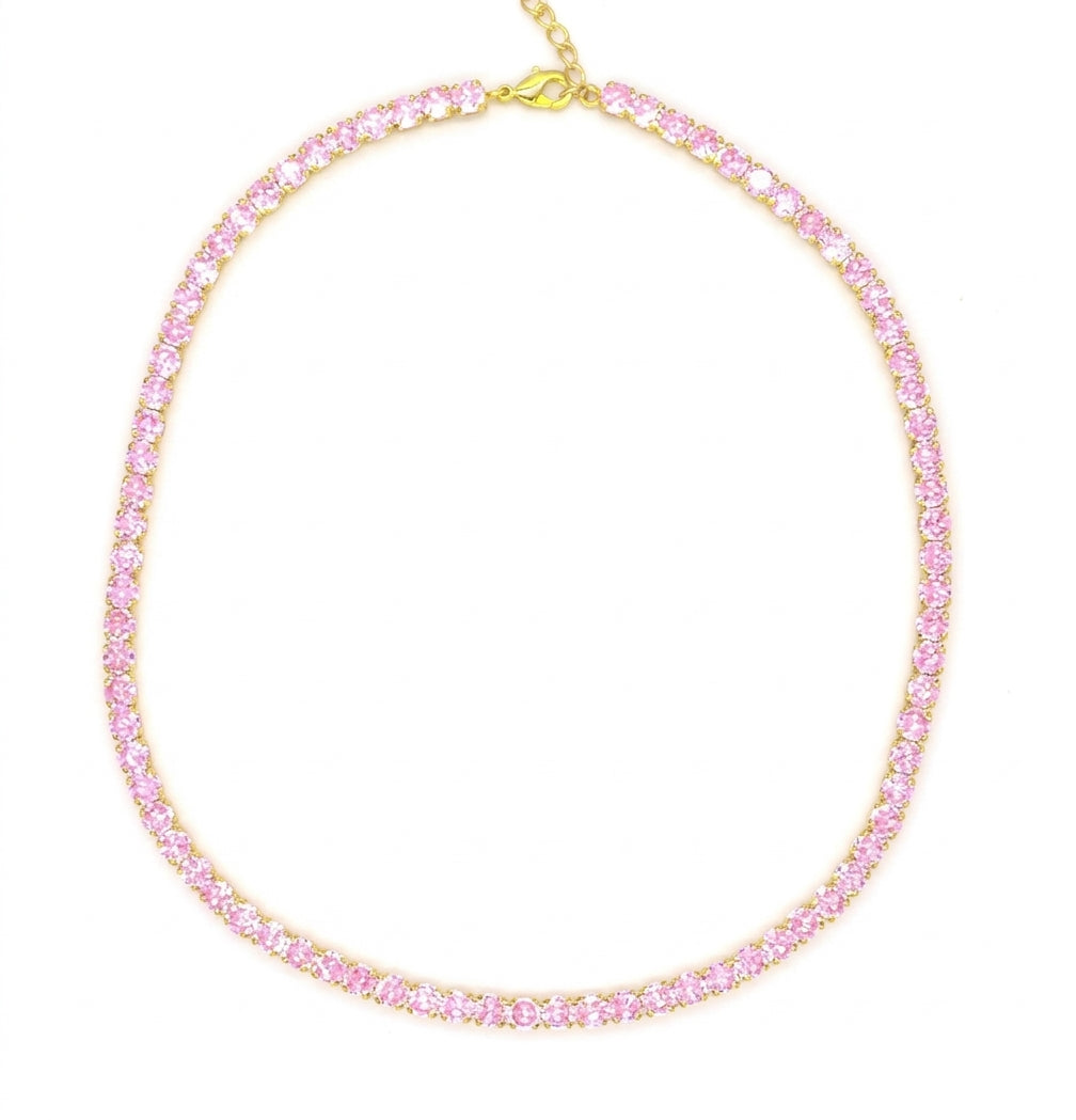 Didi Tennis Choker Pink - Enhanced Studio Photo