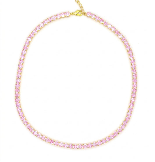 Didi Tennis Choker Pink - Enhanced Studio Photo