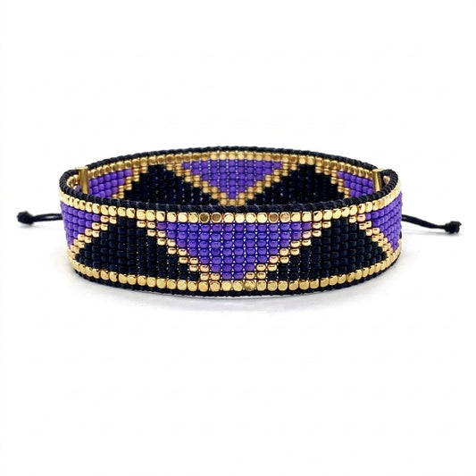 Mood Japanese Miyuki Beaded Bracelets 18K Gold - Enhanced Studio Photo