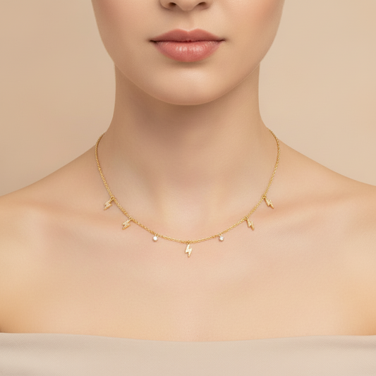 Classic Rhinestone Cross Diamond Cup Small Pendant Necklace