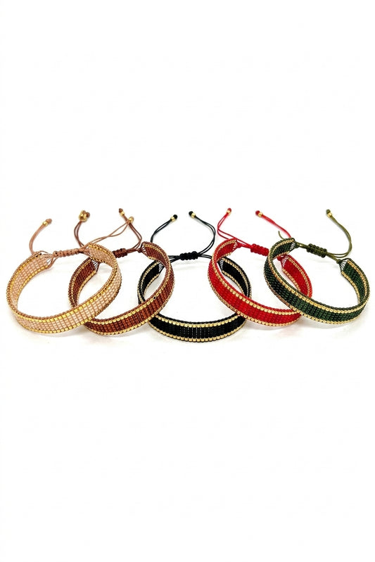 Simplicity Japanese Miyuki Beaded Bracelet I - Enhanced Studio Photo