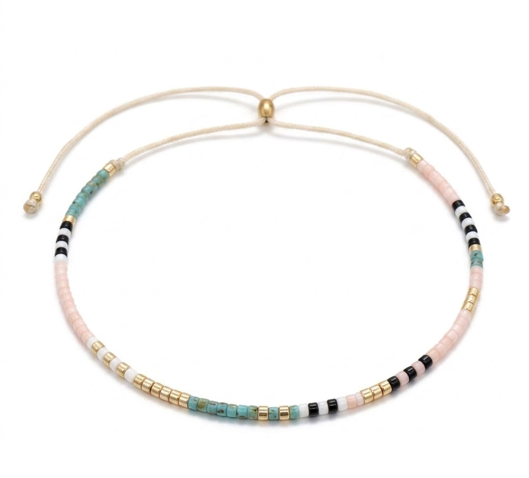 Summer Breeze Japanese Miyuki Bracelet - Enhanced Studio Photo