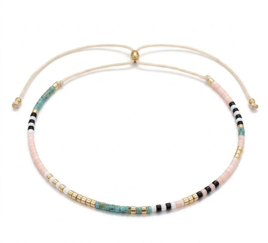 Summer Breeze Japanese Miyuki Bracelet - Enhanced Studio Photo