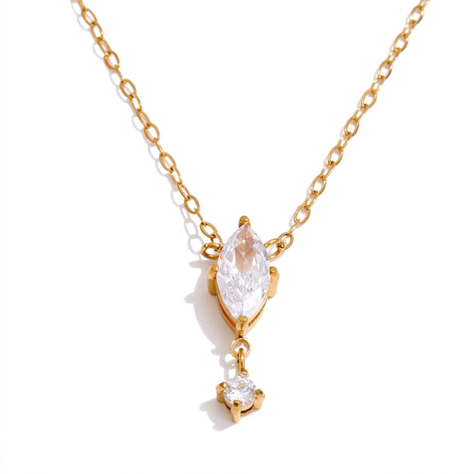 Aurora Drop Necklace - Enhanced Studio Photo