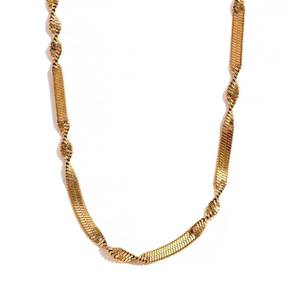 Snake Chain Necklace - Enhanced Studio Photo