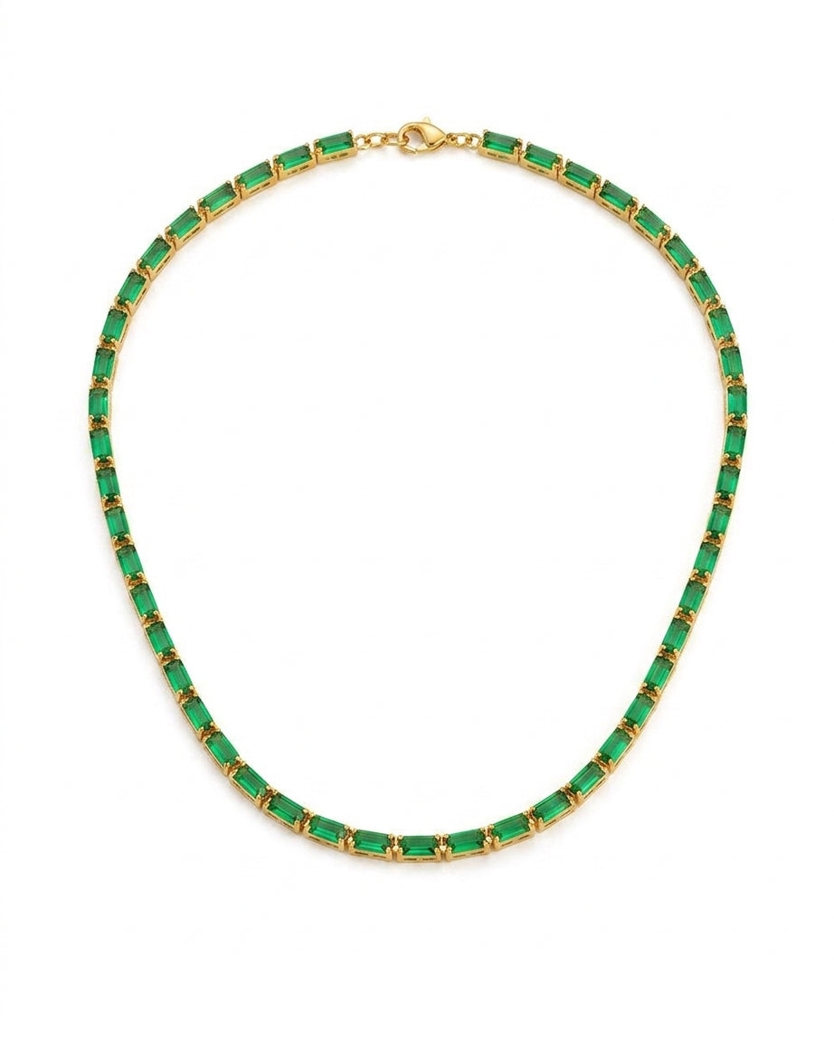 Elegant Cubic Zirconia Necklace - Enhanced Studio Photo