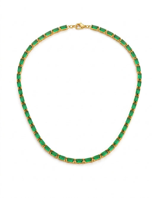 Elegant Cubic Zirconia Necklace - Enhanced Studio Photo