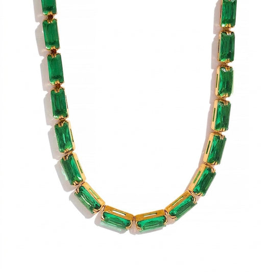 Elegant Cubic Zirconia Necklace - Enhanced Studio Photo