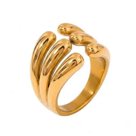 Aurora Bold Band Ring - Enhanced Studio Photo