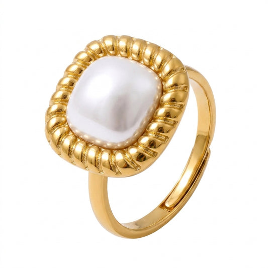 Pearl Frame Ring - Enhanced Studio Photo