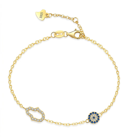 Divine Duo Silver 925 Bracelet - Enhanced Studio Photo