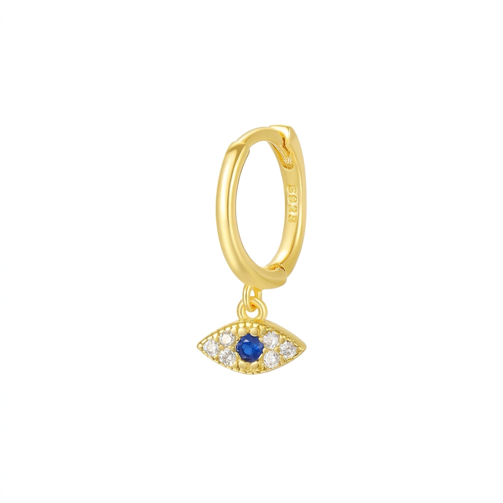 Guardian Glow Evil Eye Silver 925 Piercing - Enhanced Studio Photo