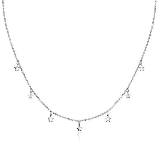 Stella Drift Silver 925 Necklace - Enhanced Studio Photo