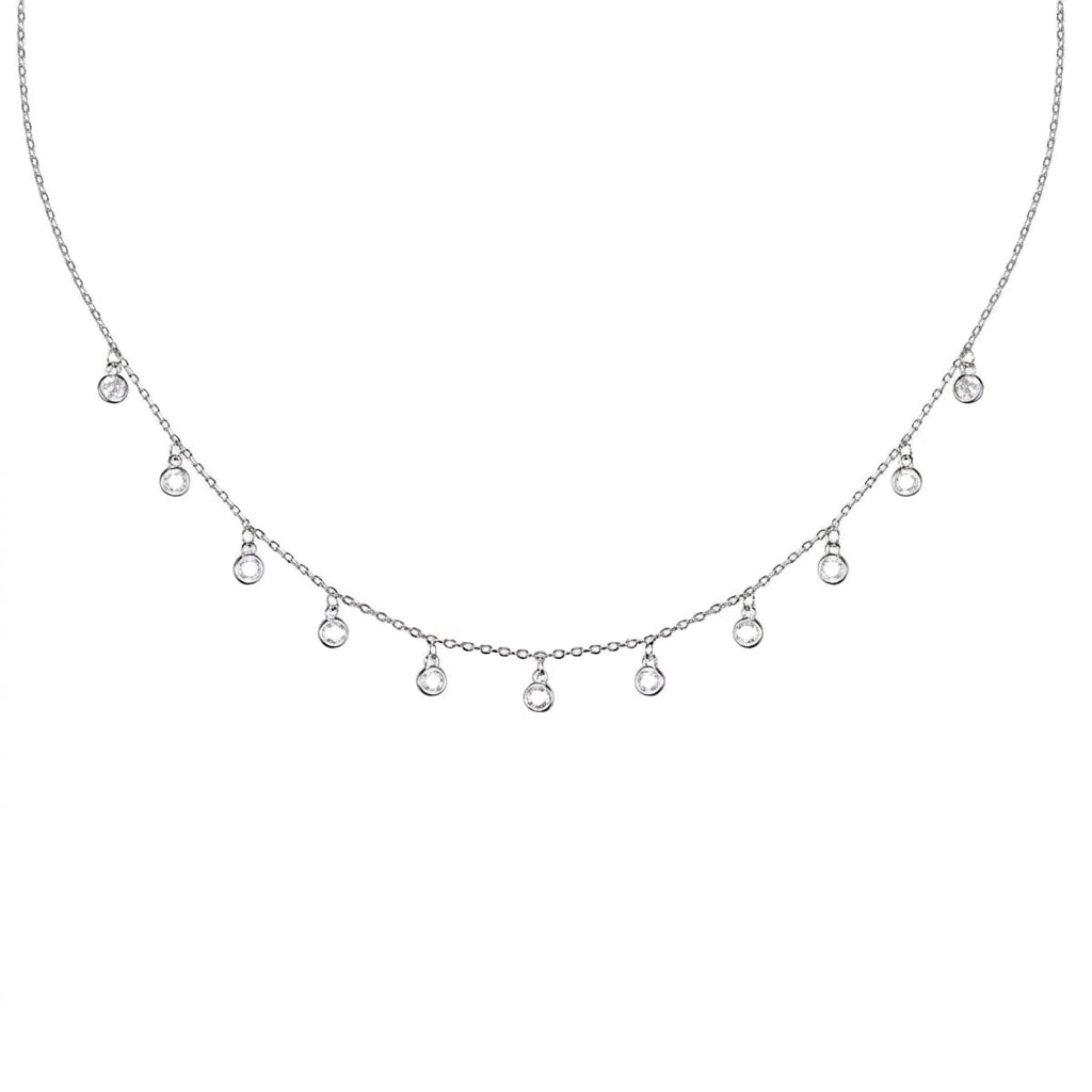 Solara Drop Silver 925 Necklace - Enhanced Studio Photo