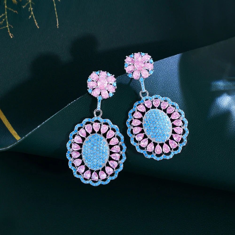 Blossom Cascade Zircon Earrings