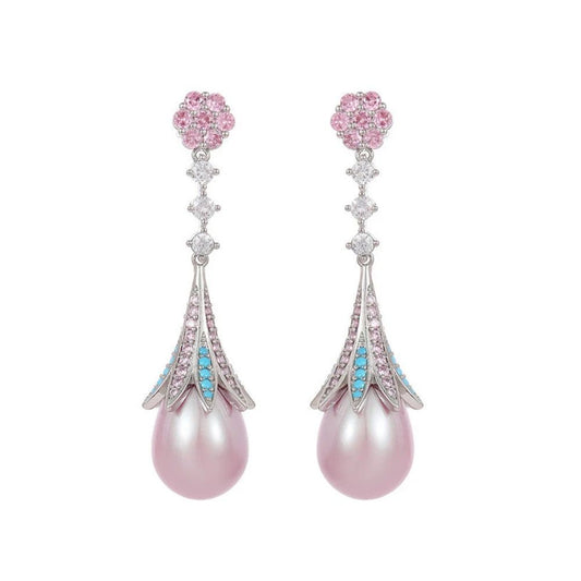 Regal Grace Pearl Earrings