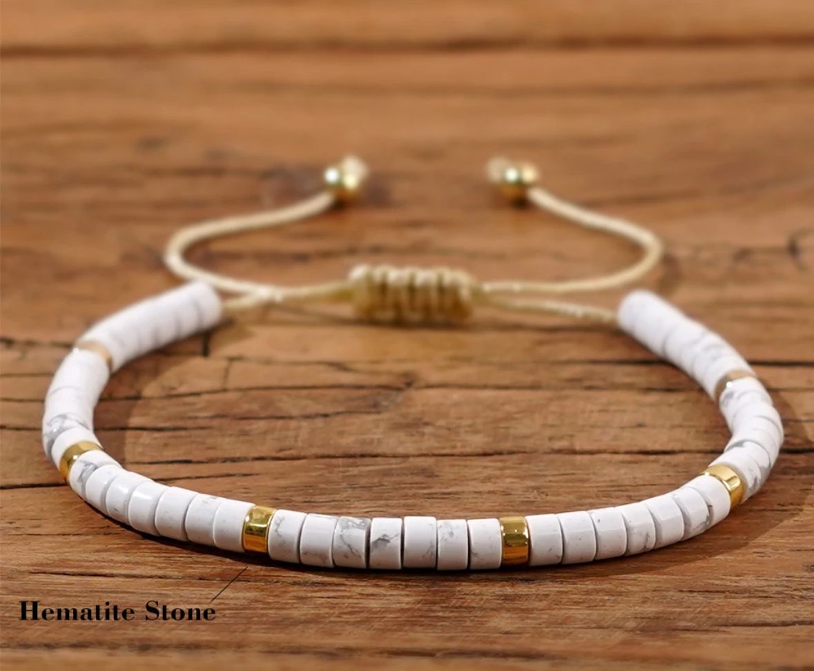 Summer Bliss Adjustable Marble Bracelet