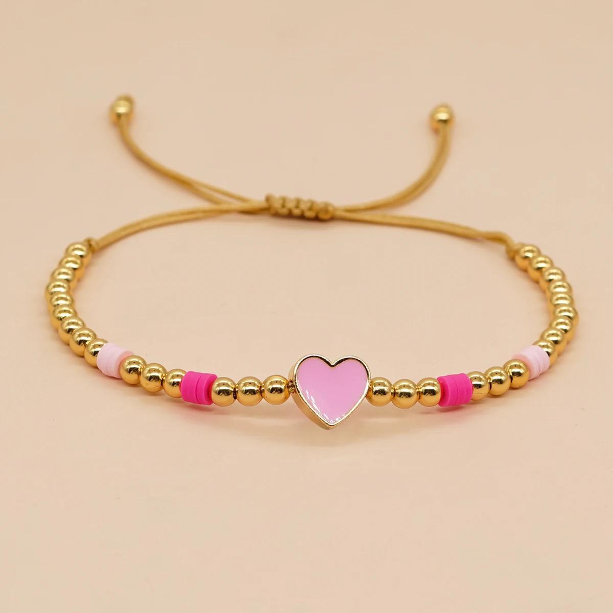 Pink Heart Summer Love Bracelet