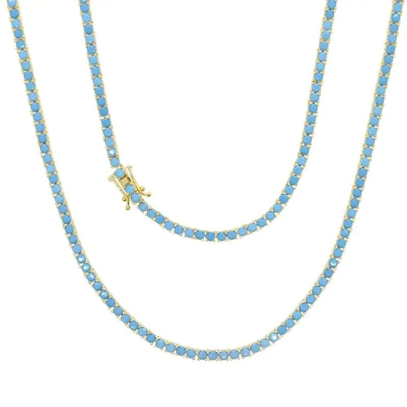 Azure Dream Tennis Necklace