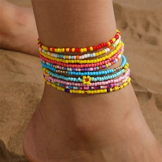 Colorful Bead Anklet