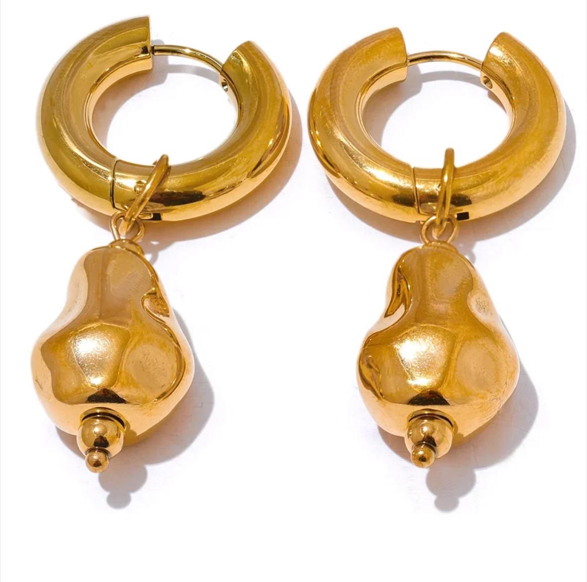 Orbital Geometric Ball Earrings