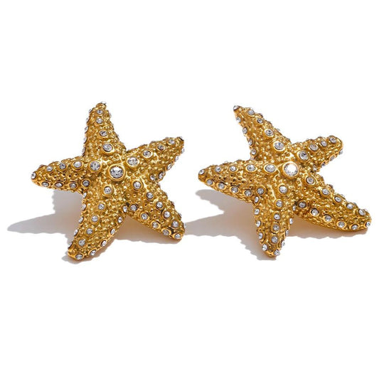 Stellar Starfish Stud Earrings