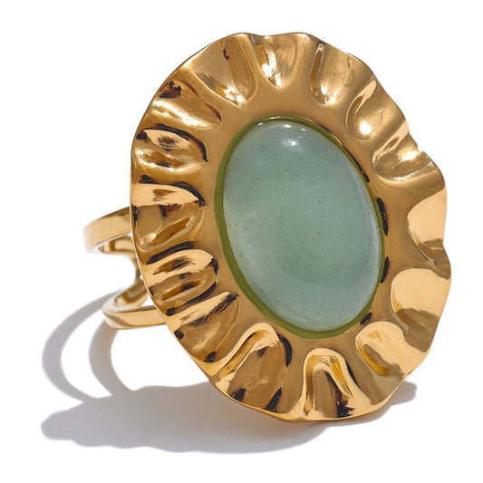 Serene Gem Aventurine Ring