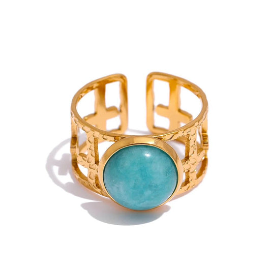 Ocean Breeze Blue Stone Ring