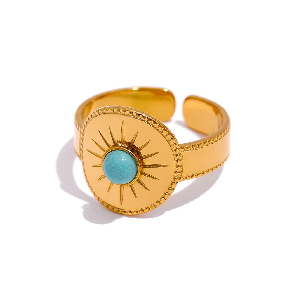 Golden Halo Adjustable Ring