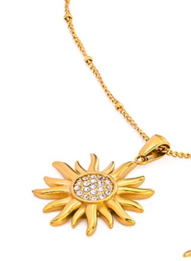 Radiant Sun Zircon Necklace