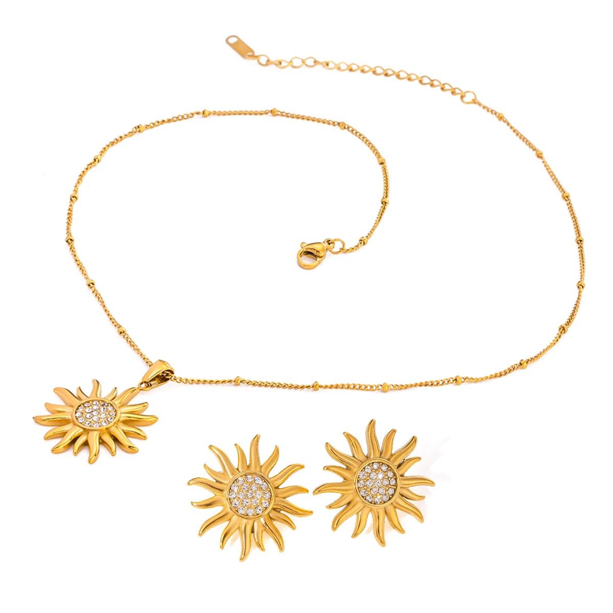 Radiant Sun Zircon Necklace