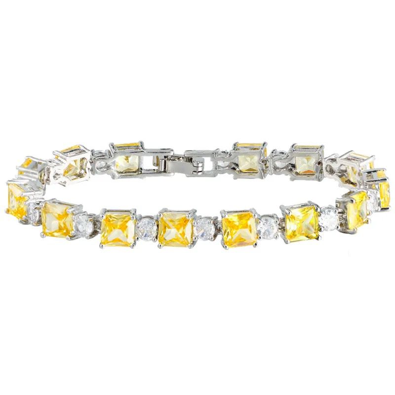 Crystal Luxe Square Tennis Bracelet