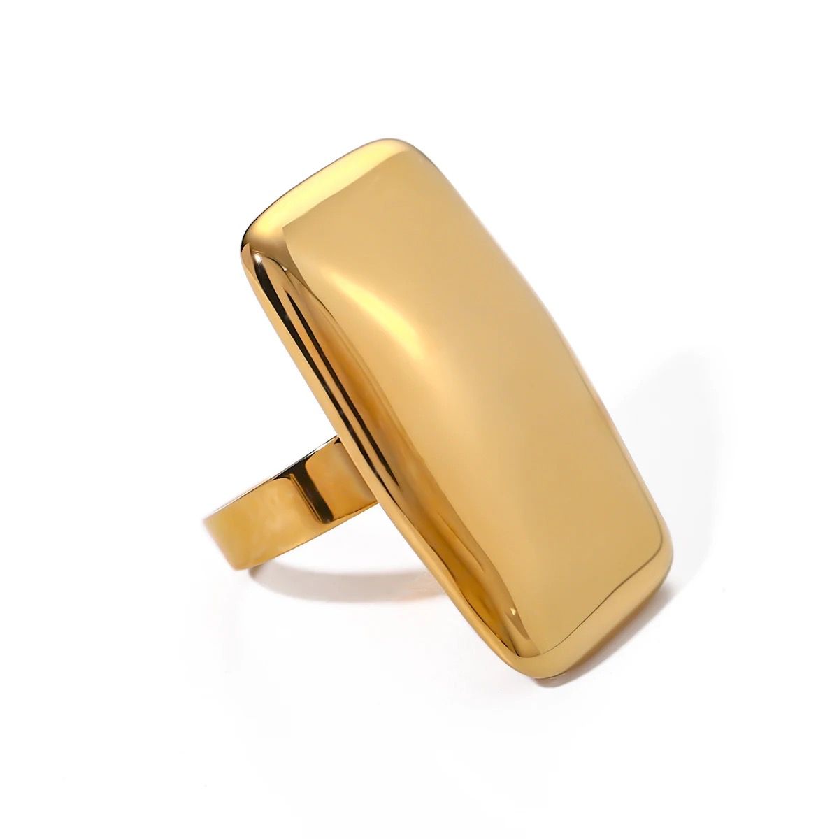 Bold Rectangular Gloss Ring