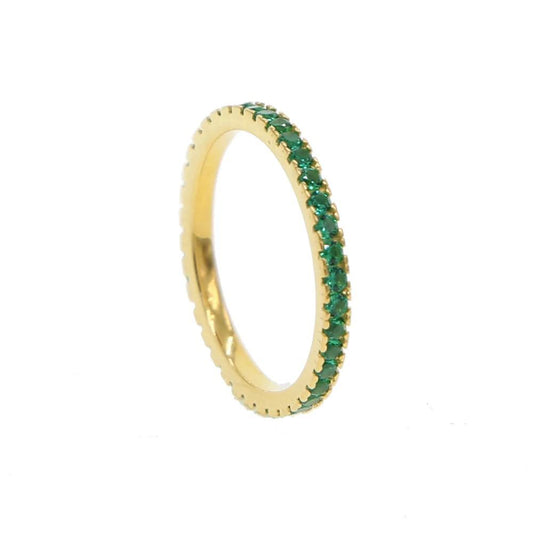 Trio Radiance Eternity Band Silver 925 Ring