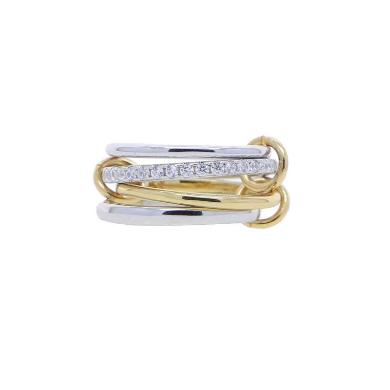 Golden Spark Stacking Band Ring