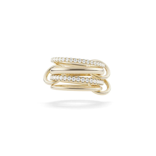 Golden Spark Stacking Band Ring