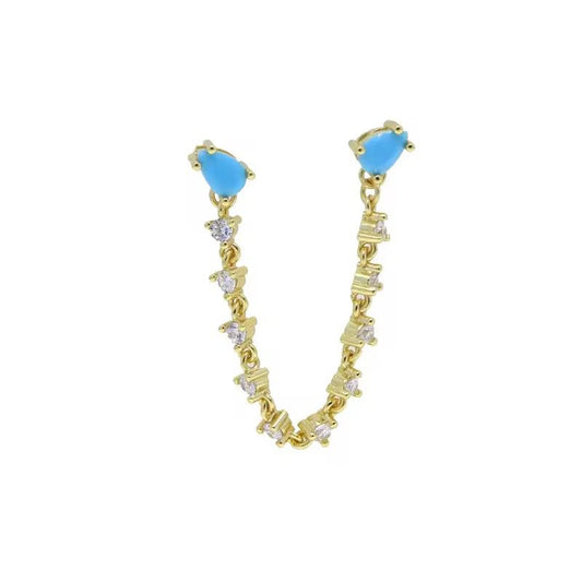 Eternal Spark Dual Drop Earrings