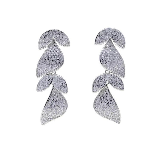 Radiant Leaf Dangle Earrings