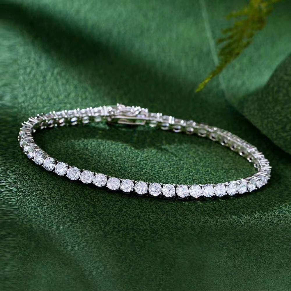 Lustre Line Tennis Silver 925 Bracelet