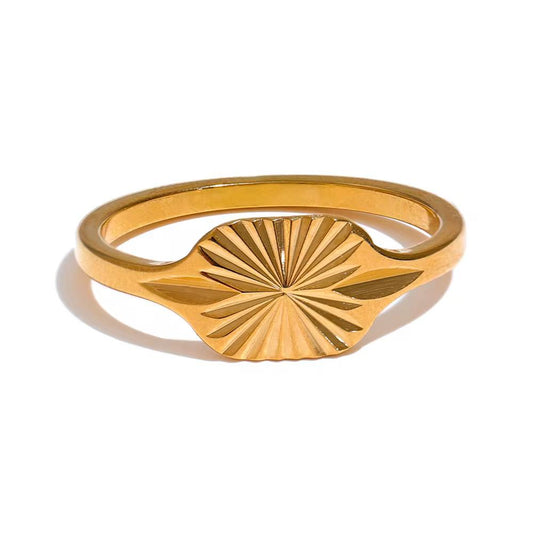 Lumière Geometric Stripe Ring