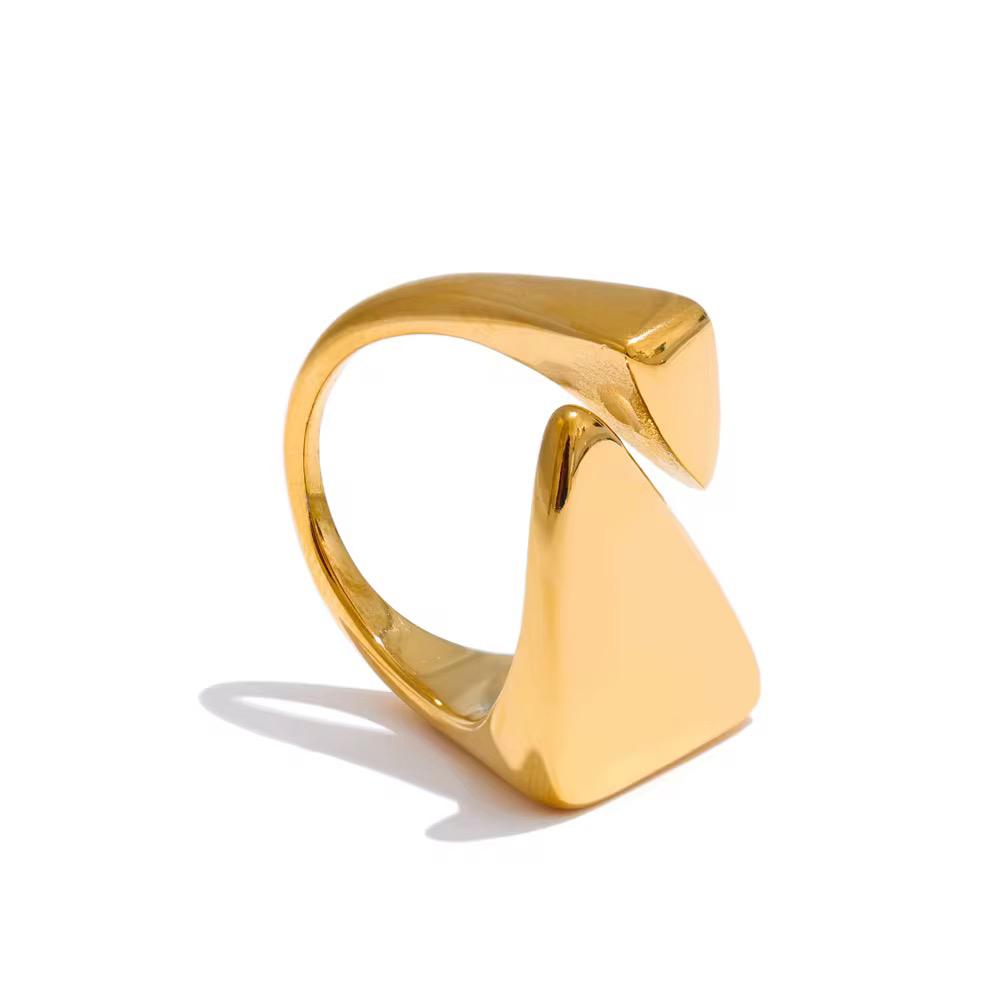 Golden Harmony Adjustable Open Ring