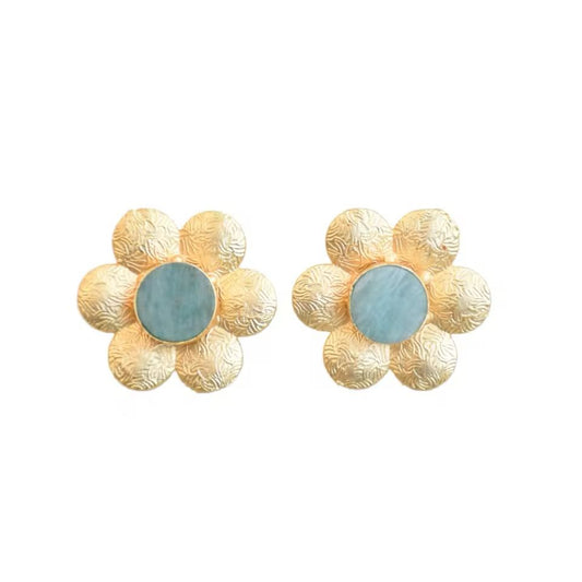 Amazonite Stud Earrings