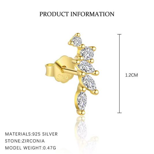 Ethereal Glow Dangle Silver 925 Piercing