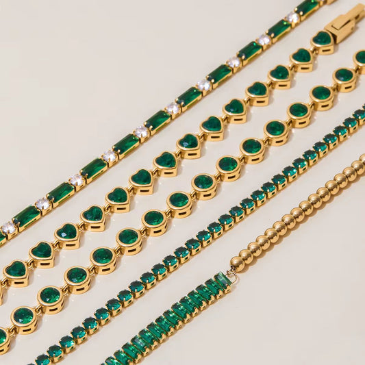 Verde Luxe Tennis Bracelet