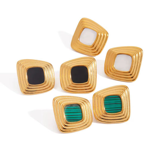 Bianca Geo Studs Earrings