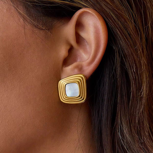 Bianca Geo Studs Earrings