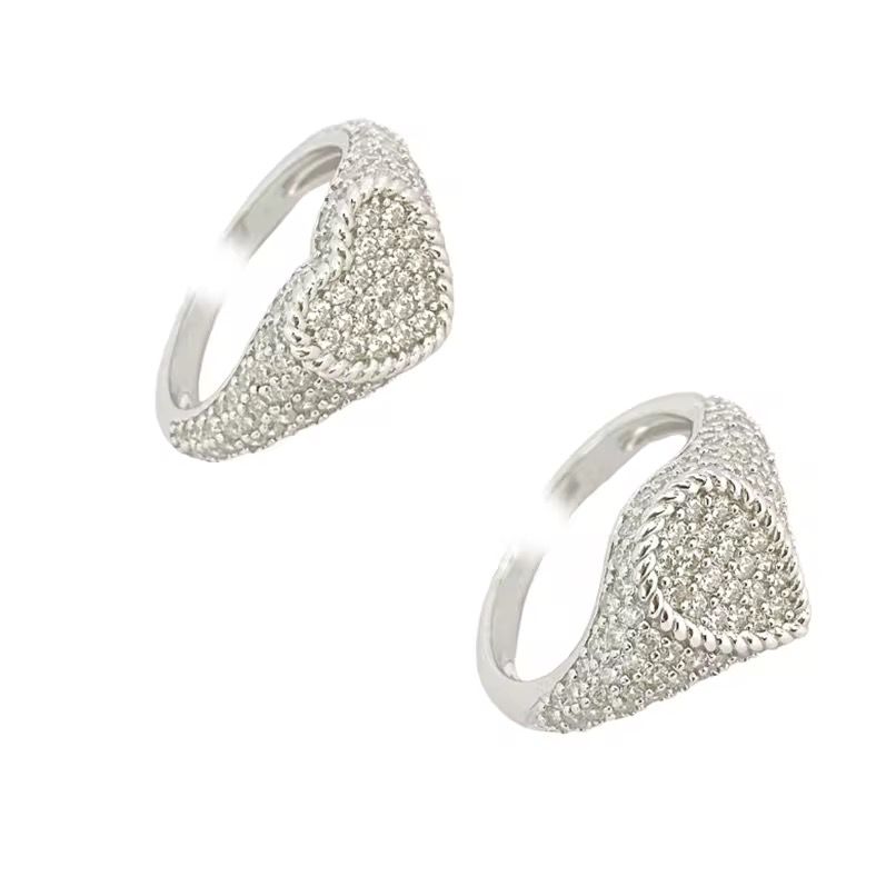 Hearts & Drops Minimalist Pinky Ring